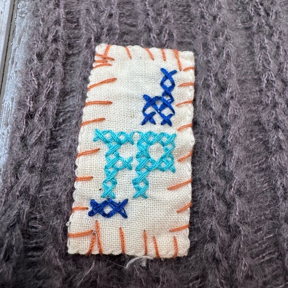 Free People Ribbed Knit Scarf Gray Soft - Picture 2 of 5